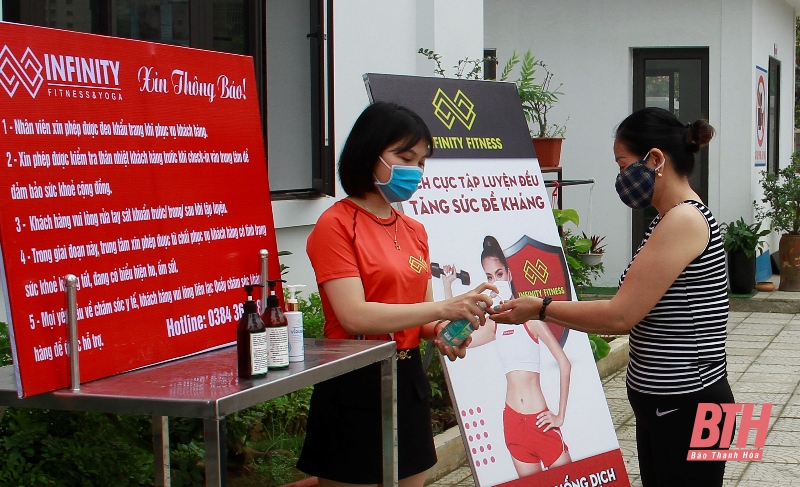 Các trung tâm dịch vụ thể dục, thể thao và chăm sóc sắc đẹp tại Thanh Hoá ngày đầu hoạt động trở lại