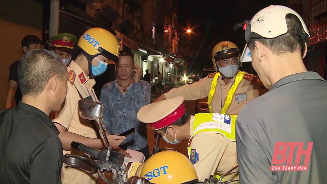 Công an TP Thanh Hóa tạm giữ 35 xe mô tô trong ngày đầu tiên nghỉ lễ