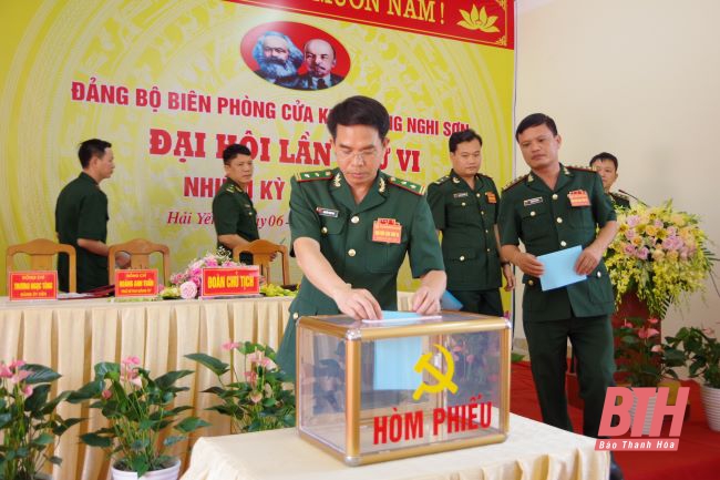 Đại hội Đảng bộ Biên phòng cửa khẩu cảng Nghi Sơn