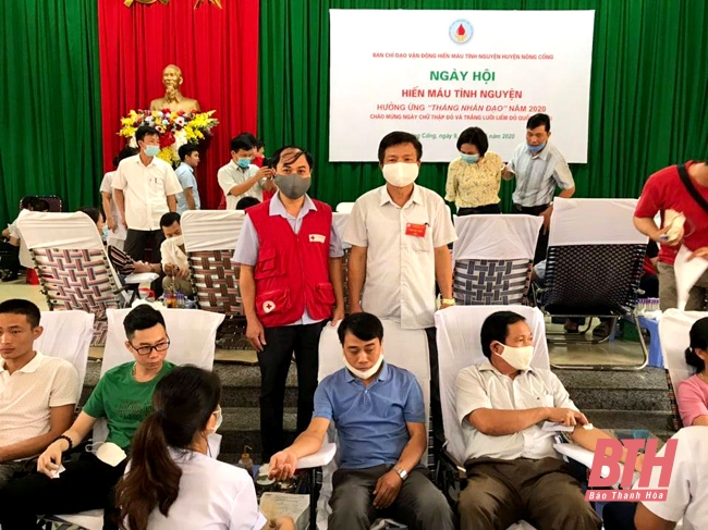 Nông Cống: Hơn 1.000 người tham gia Ngày hội hiến máu tình nguyện