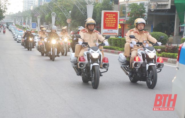 Công an Thanh Hoá: Ra quân tổng kiểm soát phương tiện giao thông cơ giới đường bộ