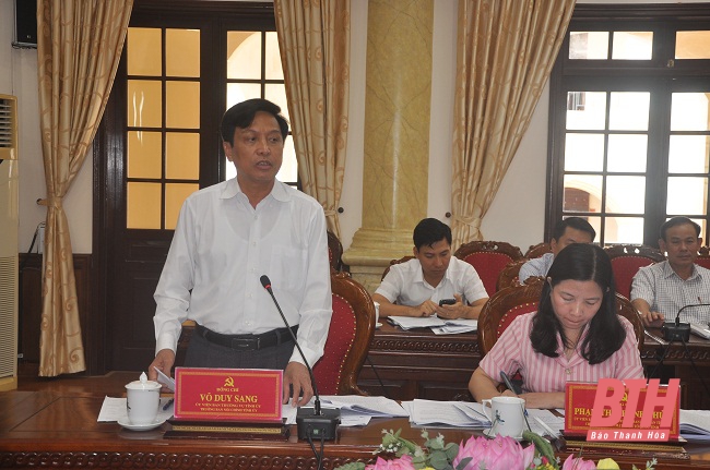 Ban Thường vụ Tỉnh ủy Thanh Hóa cho ý kiến vào Dự thảo báo cáo chính trị trình Đại hội đại biểu Đảng bộ huyện Quan Sơn lần thứ VI