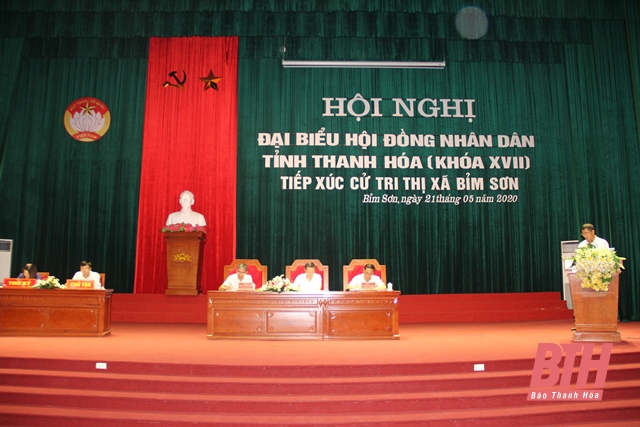 Đại biểu HĐND tỉnh tiếp xúc cử tri thị xã Bỉm Sơn