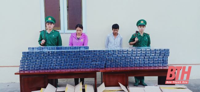 Bắt 2 đối tượng vận chuyển thuốc lá lậu qua biên giới