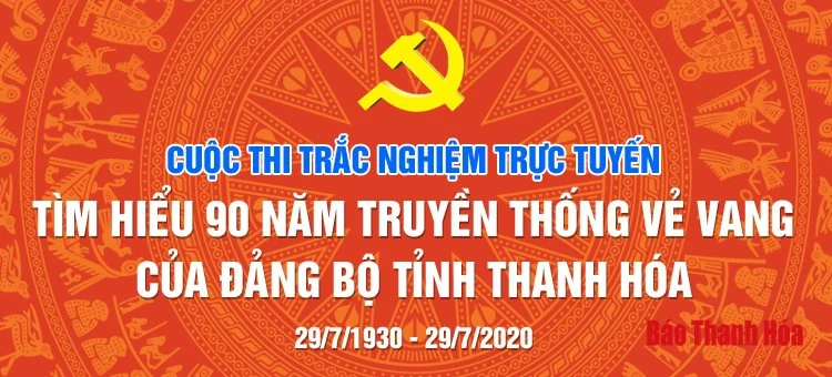 Thí sinh Nguyễn Vũ Thùy Linh đoạt giải Nhất tuần thứ 6, Cuộc thi trắc nghiệm trực tuyến “Tìm hiểu 90 năm truyền thống vẻ vang của Đảng bộ tỉnh Thanh Hóa”