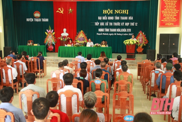 Đại biểu HĐND tỉnh tiếp xúc cử tri huyện Thạch Thành