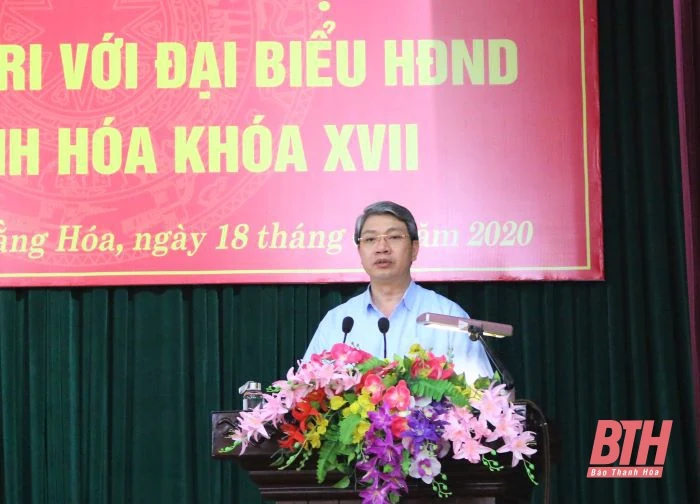 Đại biểu HĐND tỉnh tiếp xúc cử tri huyện Hoằng Hóa