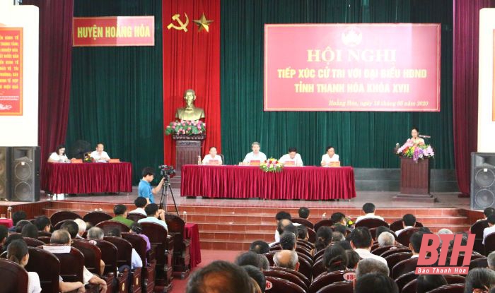 Đại biểu HĐND tỉnh tiếp xúc cử tri huyện Hoằng Hóa