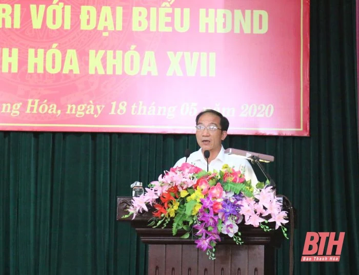 Đại biểu HĐND tỉnh tiếp xúc cử tri huyện Hoằng Hóa