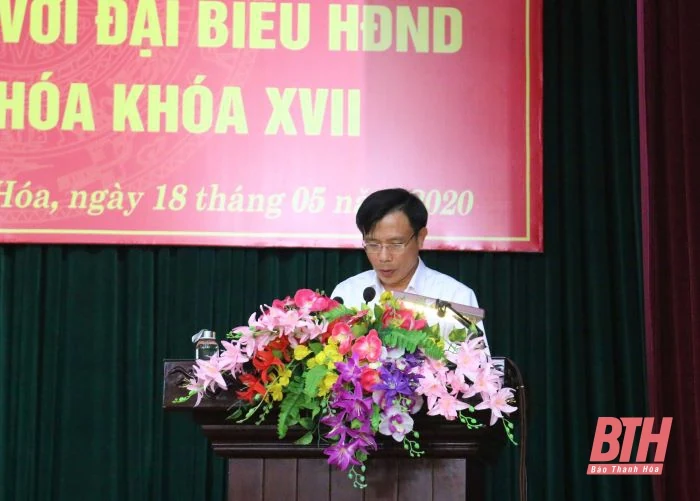 Đại biểu HĐND tỉnh tiếp xúc cử tri huyện Hoằng Hóa