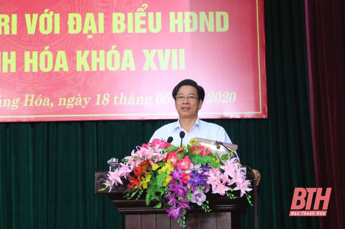 Đại biểu HĐND tỉnh tiếp xúc cử tri huyện Hoằng Hóa