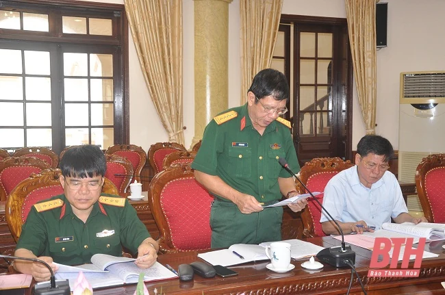 Ban Thường vụ Tỉnh ủy thông qua các nội dung Đại hội đại biểu Đảng bộ Quân sự tỉnh lần thứ XIV