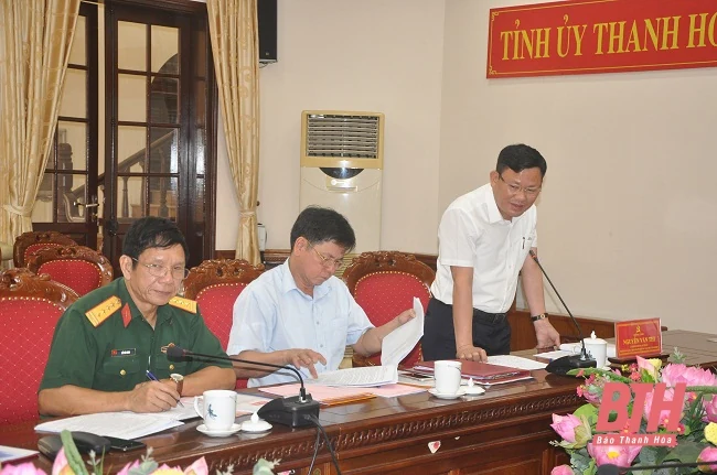 Ban Thường vụ Tỉnh ủy thông qua các nội dung Đại hội đại biểu Đảng bộ Quân sự tỉnh lần thứ XIV