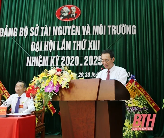 Đại hội Đảng bộ Sở Tài nguyên và Môi trường nhiệm kỳ 2020 – 2025