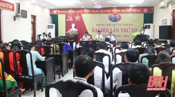 Đại hội Đảng bộ Sở Tư pháp lần thứ XII