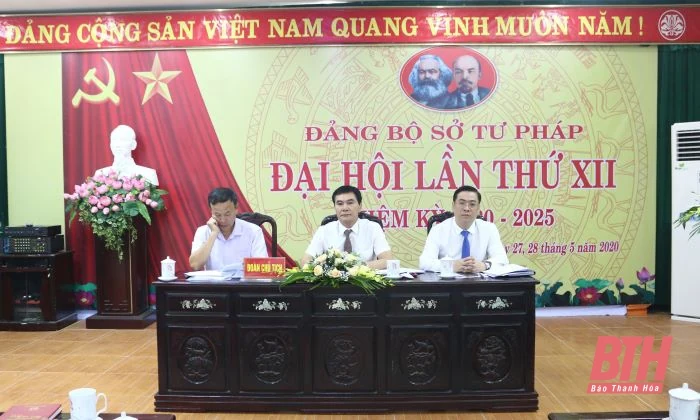 Đại hội Đảng bộ Sở Tư pháp lần thứ XII