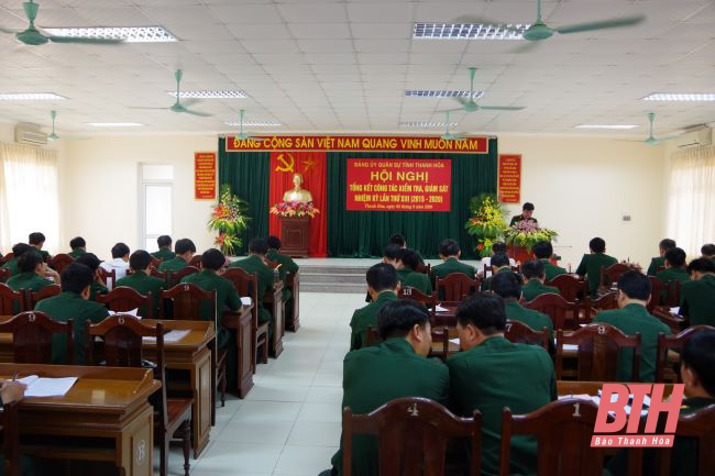 Đảng ủy Quân sự tỉnh Thanh Hóa: Tổng kết công tác kiểm tra giám sát nhiệm kỳ 2015-2020