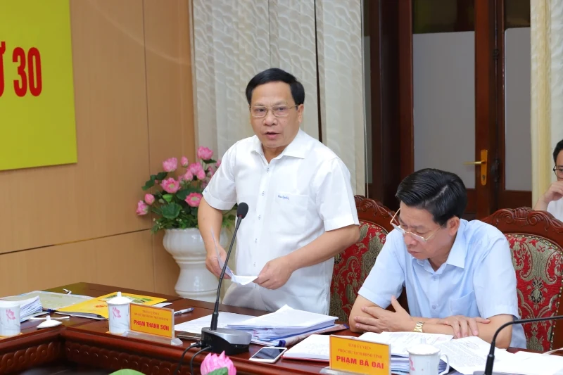 Thường trực HĐND tỉnh Thanh Hóa cho ý kiến vào một số nội dung trình tại Kỳ họp thứ 12, HĐND tỉnh khoá XVII