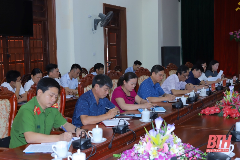 Phó Bí thư Thường trực Tỉnh uỷ Đỗ Trọng Hưng làm việc về công tác chuẩn bị tổ chức Đại hội đại biểu Đảng bộ huyện Như Xuân
