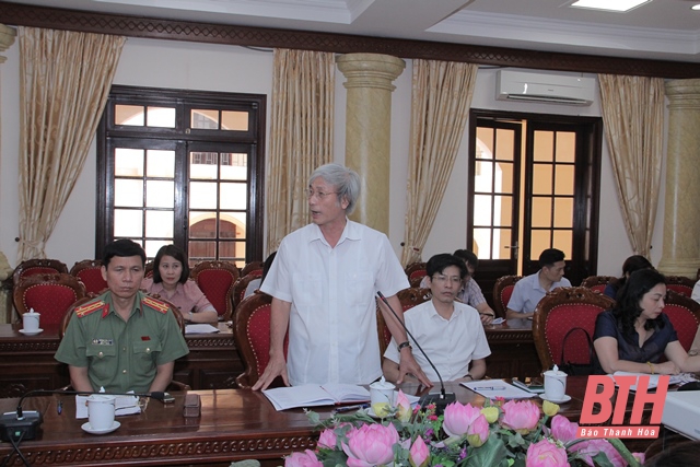Đánh giá tiến độ triển khai các hoạt động kỷ niệm 90 năm Ngày thành lập Đảng bộ tỉnh Thanh Hoá