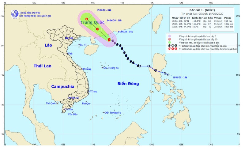 Bão số 1 sẽ gây mưa dông, cảnh báo lũ, lũ quét và sạt lở đất trên các sông tỉnh Thanh Hóa