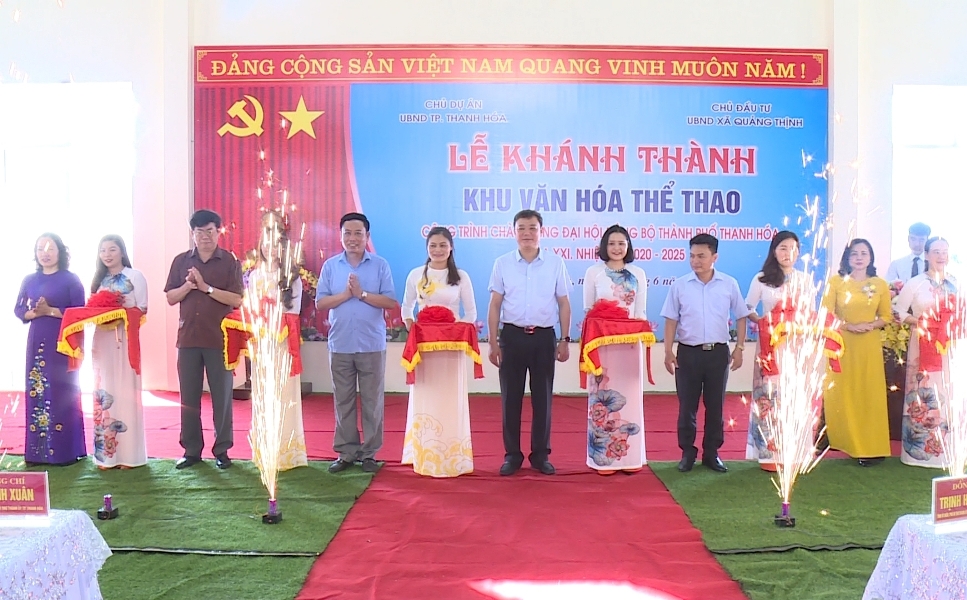 Khánh thành công trình chào mừng Đại hội Đảng bộ TP Thanh Hóa
