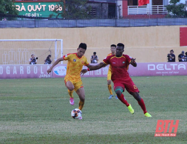 Hòa Sông Lam Nghệ An, Thanh Hóa có điểm số đầu tiên ở V.League 2020