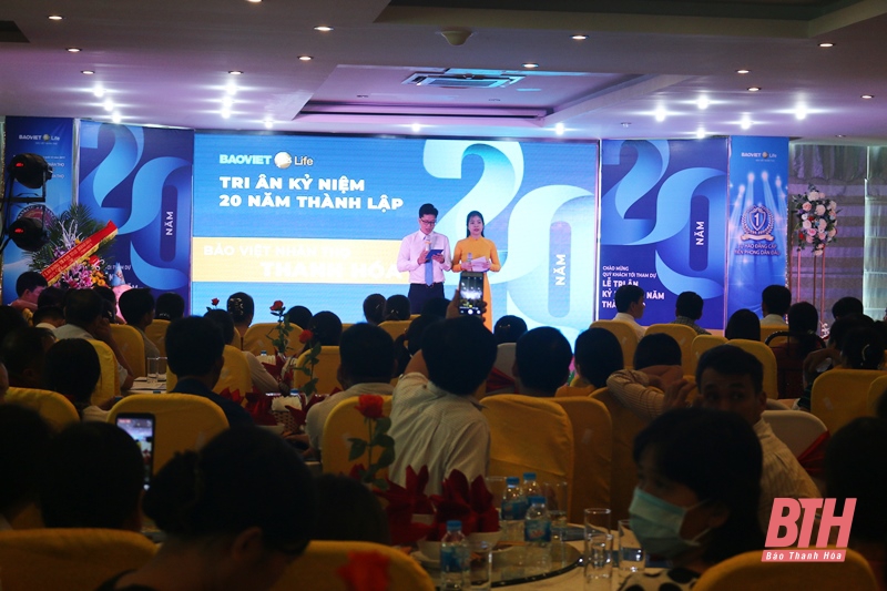 Công ty Bảo Việt Nhân thọ Thanh Hóa kỷ niệm 20 năm thành lập