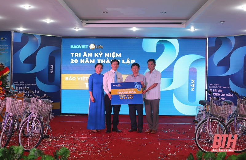 Công ty Bảo Việt Nhân thọ Thanh Hóa kỷ niệm 20 năm thành lập