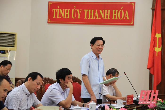 Ban Thường vụ Tỉnh ủy Thanh Hóa duyệt nội dung Đại hội đại biểu Đảng bộ TP Sầm Sơn lần thứ XVII