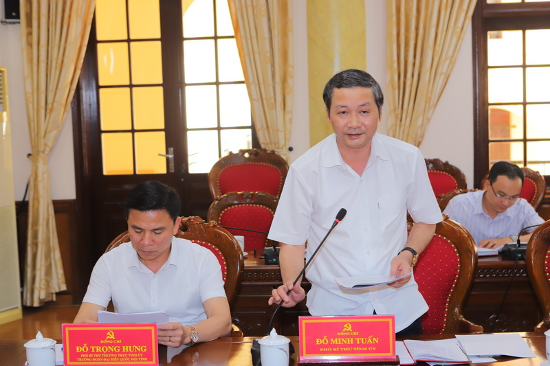 Thống nhất nội dung dự thảo Tờ trình Đề án xây dựng và phát triển tỉnh Thanh Hóa đến năm 2030, tầm nhìn đến năm 2045