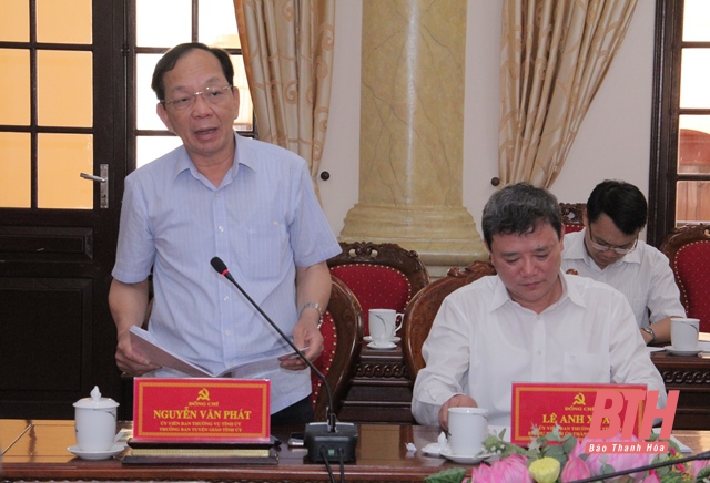 Ban Thường vụ Tỉnh ủy Thanh Hoá duyệt nội dung Đại hội đại biểu Đảng bộ huyện Thường Xuân