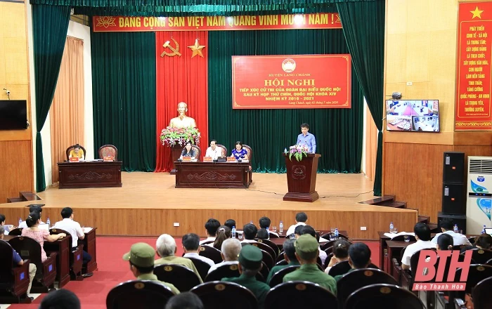 Đoàn ĐBQH tỉnh Thanh Hóa tiếp xúc cử tri huyện Lang Chánh và Thường Xuân