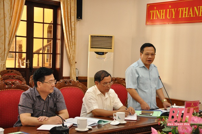 Ban Thường vụ Tỉnh ủy Thanh Hóa duyệt nội dung Đại hội đại biểu Đảng bộ huyện Như Thanh