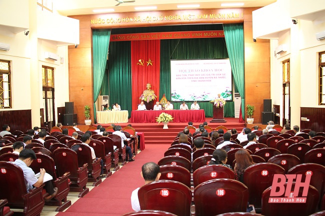 Hội thảo khoa học “Bảo tồn, phát huy các giá trị lịch sử văn hóa trên địa bàn huyện Bá Thước, Thanh Hóa”