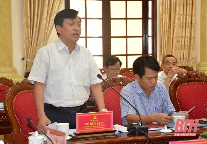 Ban Thường vụ Tỉnh ủy Thanh Hóa duyệt nội dung Đại hội đại biểu Đảng bộ huyện Hậu Lộc