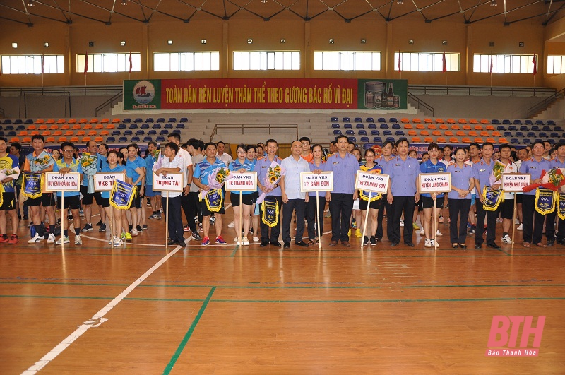 Khai mạc giải thể thao ngành Kiểm sát Nhân dân tỉnh Thanh hóa