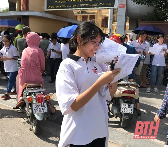 Thanh Hóa: 35.724 thí sinh hoàn thành buổi thi cuối, Kỳ thi tuyển sinh vào lớp 10 THPT năm học 2020-2021