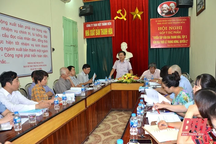 Góp ý bản thảo “Tuyển tập Văn bia Thanh Hóa, tập 3 - Văn bia thời Lê Trung Hưng, quyển 2”