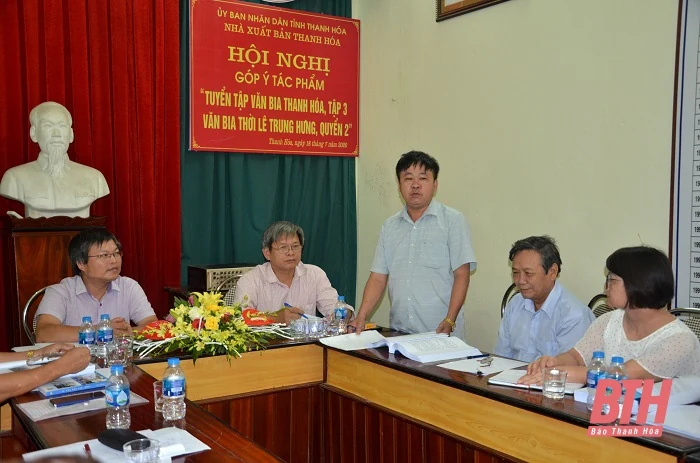 Góp ý bản thảo “Tuyển tập Văn bia Thanh Hóa, tập 3 - Văn bia thời Lê Trung Hưng, quyển 2”