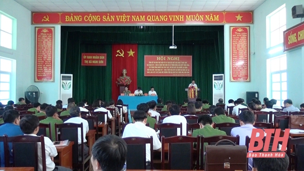 Thị xã Nghi Sơn tăng cường công tác đảm bảo an ninh trật tự trên địa bàn