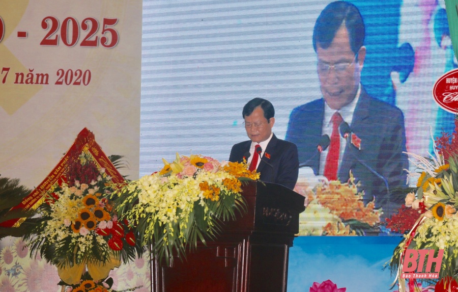 Đồng chí Nguyễn Quang Hải tái đắc cử Bí thư Huyện ủy Đông Sơn, nhiệm kỳ 2020-2025