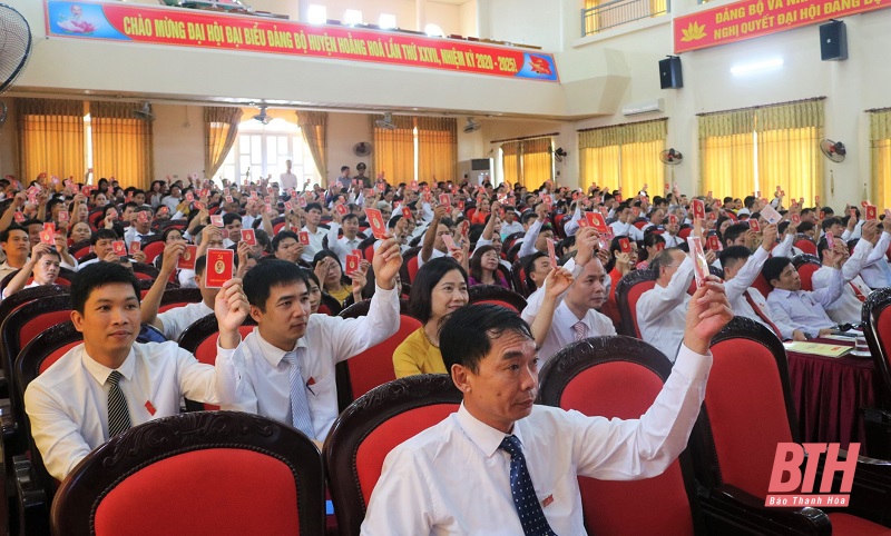 Đồng chí Lê Xuân Thu tái đắc cử Bí thư Huyện ủy Hoằng Hóa, nhiệm kỳ 2020-2025