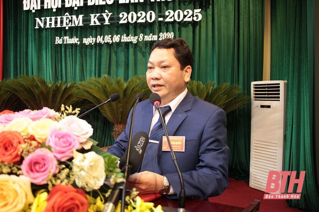 Đồng chí Bùi Văn Lưỡng được bầu giữ chức Bí thư Huyện uỷ Bá Thước, nhiệm kỳ 2020-2025