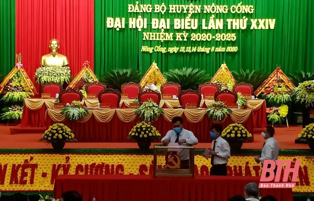 Đồng chí Nguyễn Quốc Tiến tái đắc cử Bí thư huyện ủy Nông Cống