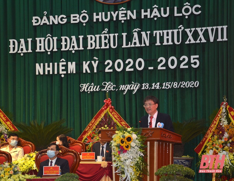 Đồng chí Hoàng Anh Tuấn được bầu giữ chức Bí thư Huyện ủy Hậu Lộc, nhiệm kỳ 2020-2025