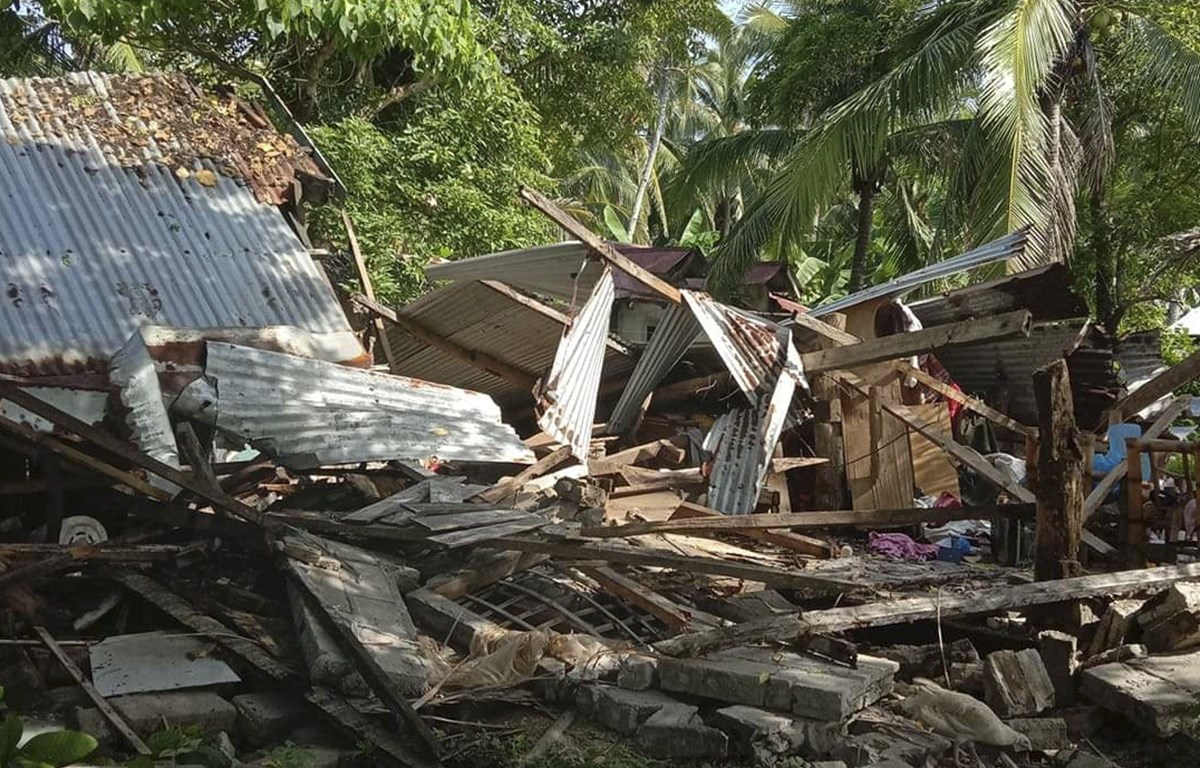 Động đất mạnh tại Philippines khiến 1 người chết, nhiều nhà cửa hư hại