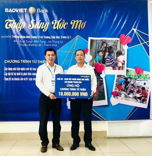 “BAOVIET Bank Thắp sáng ước mơ” hỗ trợ người nghèo