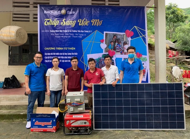 “BAOVIET Bank Thắp sáng ước mơ” hỗ trợ người nghèo