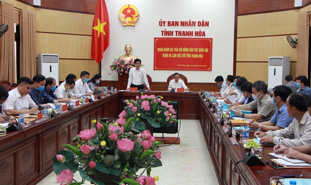 Hội đồng Dân tộc của Quốc hội giám sát tại Thanh Hóa